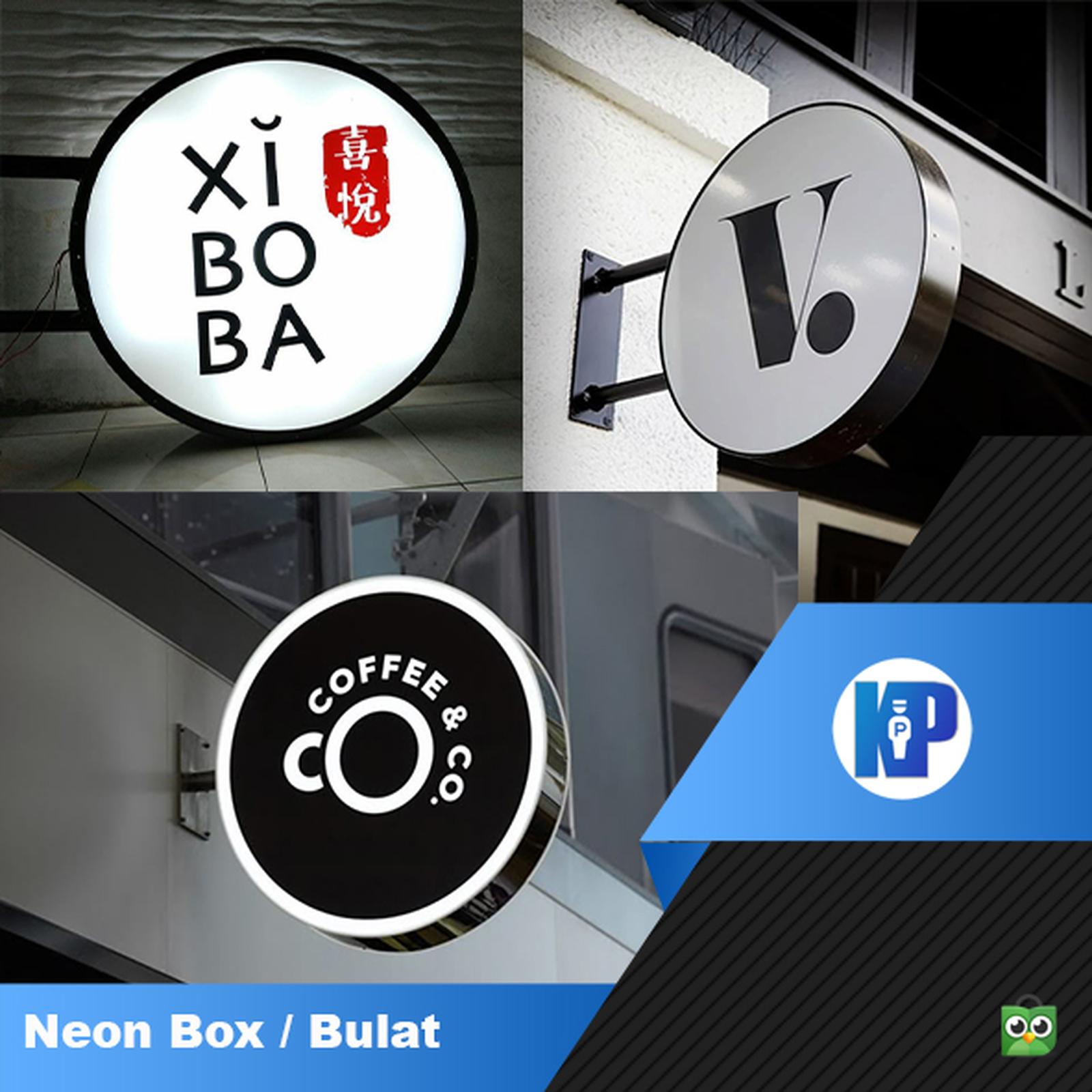 NEON BOX LED BULAT 2 sisi – CUSTOM DESIGN & HIGH QUALITY
