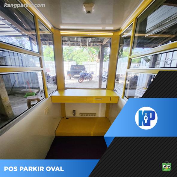 Pos Parkir/Kasir/Security Jendela Sliding 2 Sisi Kiri-Kanan